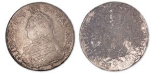 Louis XV - Ecu aux branches d'olivier 1736 9 (Rennes).