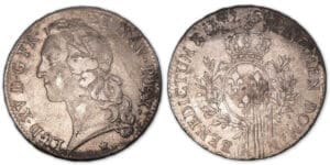 Louis XV - Ecu au bandeau 1742 H (La Rochelle).