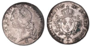 Louis XV - Ecu au bandeau 1749 T (Nantes).