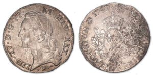 Louis XV - Ecu au bandeau 1757 L (Bayonne).