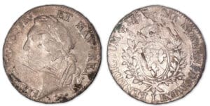 Louis XV - Ecu au bandeau 1757 L (Bayonne).
