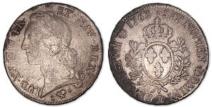 Louis XV - Ecu au bandeau 1763 L (Bayonne).