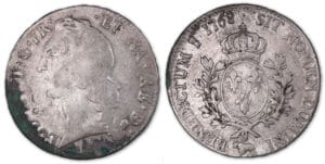 Louis XV - Ecu au bandeau 1768 vache (Pau).