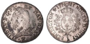 Louis XV - Ecu à la vieille tête 1774 L (Bayonne).