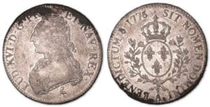 Louis XVI - Ecu aux branches d'olivier 1776 A (Paris).