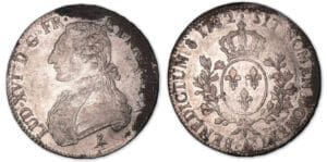 Louis XVI - Ecu aux branches d'olivier 1782 A (Paris).