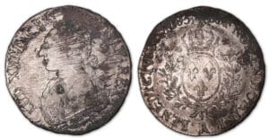 Louis XVI - Ecu aux branches d'olivier 1785 R (Orléans).