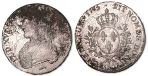 Louis XVI - Ecu aux branches d'olivier 1785 R (Orléans).