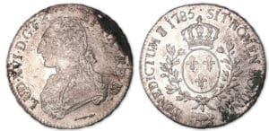 Louis XVI - Ecu aux branches d'olivier 1785 vache (Pau).