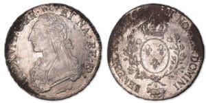 Louis XVI - Ecu aux branches d'olivier 1785 vache (Pau).
