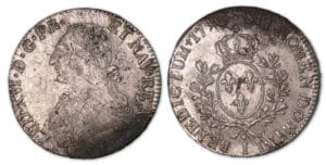 Louis XVI - Ecu aux branches d'olivier 1790 I (Limoges).
