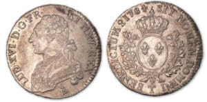 Louis XVI - Demi-Ecu aux lauriers 1784 T (Nantes).