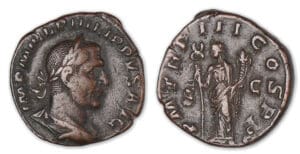 Philippe 1er - Sesterce (246, Rome) La Félicité.