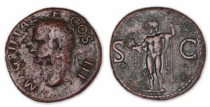 Agrippa - As (37- 41, Rome) Neptune.