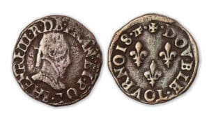 Henri III - Double tournois SD S (Troyes) frappe décalée de 90.