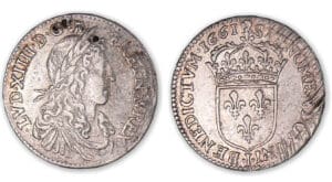 Louis XIV - Douzième d'écu au buste juvénile 1661 I (Limoges).