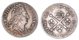 Louis XIV - 10 sols aux insignes 1706 B (Rouen).