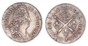 Louis XIV - 10 sols aux insignes 1705 A (Paris).