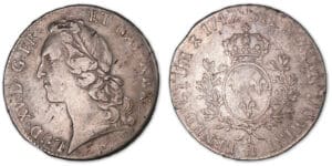 Louis XV - Ecu au bandeau 1742 H (La Rochelle).