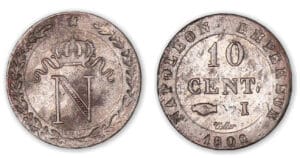 10 centimes Napoléon I  1808 I (Limoges).