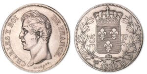 5 francs Charles X 2e type 1830 MA (Marseille).