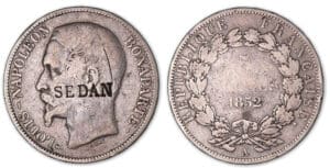 Monnaie satirique 5 francs Louis Napoléon Bonaparte 1852 A (Paris).