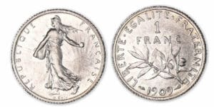 1 franc Semeuse 1909.
