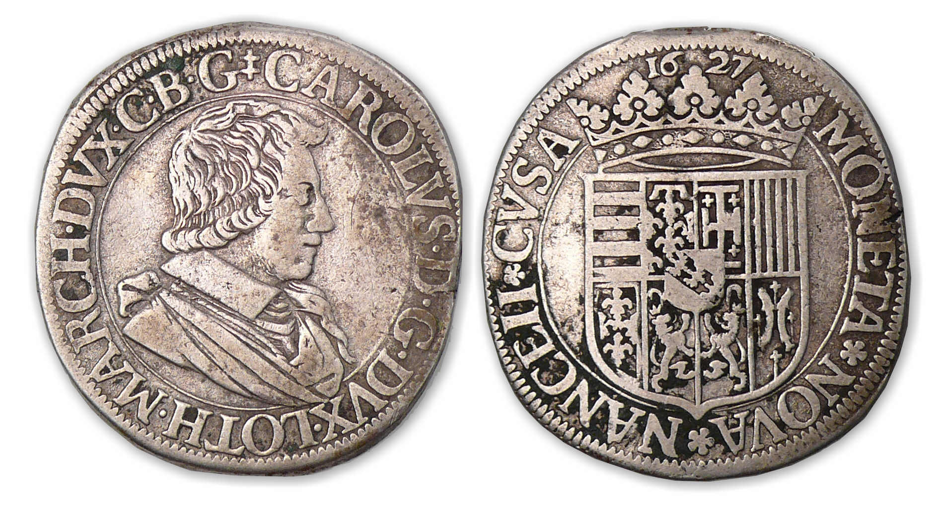 Lorraine - Charles IV - Teston 1627 (Nancy). Lorraine - Charles IV - Teston 1627 (Nancy).