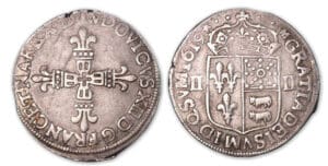 Louis XIII - Quart d'écu du Béarn 1619 (Morlaàs).
