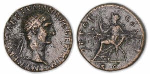 Trajan - Dupondius (98/9, Rome) La Fortune.