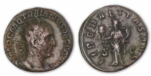 Trajan Dèce - As (249, Rome) La Libéralité.