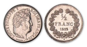 1/2 franc Louis-Philippe I  1832 I (Limoges).