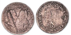 Navarre - Henri III de Navarre, II de Béarn - Demi-teston 1577 (Pau).