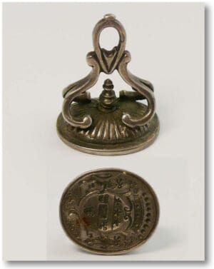 Sceau en argent 17e-18e siècle
