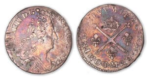 Louis XIV - 10 sols aux insignes 1704 M (Toulouse).