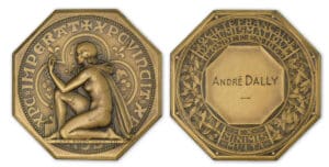 Jeton de la société française de numismatique - Epreuve en argent dorée - André DALLY.