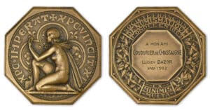 Jeton de la société française de numismatique - Epreuve en bronze - COUDURIER DE CHASSAIGNE.