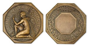 Jeton de la société française de numismatique - Epreuve en bronze.