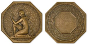 Jeton de la société française de numismatique - Epreuve en bronze.