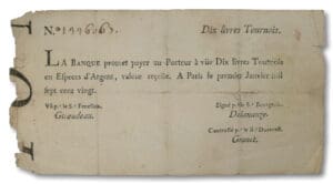 Banque de Law - 10 livres tournois - 1 janvier 1720