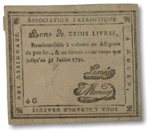 Billet de confiance - Rouen (Seine-Maritime) - 3 livres