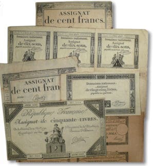Lot d'assignats - 13 assignats