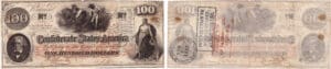 Etats-Unis - Bank Note - Confederate currency - Virgina (Richmond), Confederate States of America - 100 dollars November 3th 1862