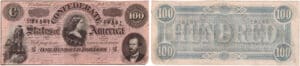 Etats-Unis - Bank Note - Confederate currency - Virgina (Richmond), Confederate States of America - 100 dollars Fabruary 17th 1864