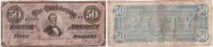 Etats-Unis - Bank Note - Confederate currency - Virgina (Richmond), Confederate States of America - 50 dollars Fabruary 17th 1864