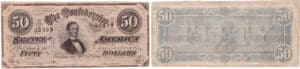 Etats-Unis - Bank Note - Confederate currency - Virgina (Richmond), Confederate States of America - 50 dollars Fabruary 17th 1864