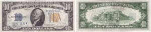 Etats-Unis - Bank Note - Silver Certificates - 10 dollars serie 1934 A North Africa