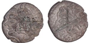 Aulerques Cenomani-Diablintes - Statère au personnage allongé (60 av. J.-C.)