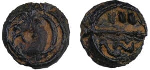 Bellovaques - Potin aux chevrons (50-20 av. J.-C.)