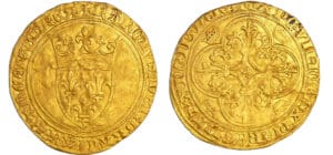 Charles VI (1380-1422) - Ecu d'or à la couronne - 1ère émission (Tournai)